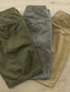 cheap Chino Shorts-Men&#039;s Chino Shorts Work Shorts Drawstring Elastic Waist Plain Outdoor Going out Cotton Blend Fashion Streetwear Black Army Green Micro-elastic