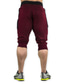 cheap Casual Shorts-Men&#039;s Athletic Shorts Sweat Shorts Cropped Pants Capri Pants Pocket Elastic Waist Solid Colored Comfort Soft Calf-Length Outdoor Gym Casual Athletic Black Wine Micro-elastic
