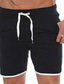 cheap Casual Shorts-Men&#039;s Athletic Shorts Active Shorts Sweat Shorts Casual Shorts Pocket Drawstring Elastic Waist Plain Comfort Breathable Knee Length Daily Holiday Going out Sports Fashion Black White