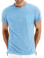 preiswerte Lässige T-Shirts für Herren-Herren T Shirt Glatt Rundhalsausschnitt Athlässigkeit Freizeitskleidung Kurzarm Tasche Bekleidung Stilvoll Traditionell-Klassisch