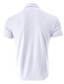 tanie Męskie koszulki casual-Męskie Podkoszulek Koszula z golfem Równina Wysoki Urlop Wyjściowe Krótki rękaw Odzież Elegancki Współczesny współczesny Wygoda