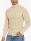 ieftine pulover pentru bărbați-Bărbați Pulover Plover Striat Tricotat Decupată Tricotat Simplu Guler Pe Gât Modă Șic Stradă În aer liber Ieșire Îmbrăcăminte Toamna iarna Roșu Vin Negru M L XL