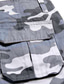 voordelige Cargoshorts-Voor heren Cargoshorts Korte broek Wandelshorts Been trekkoord 6 zak Afdrukken Camouflage Kleur Comfort Buiten Dagelijks Uitgaan Katoenmix Modieus Streetwear Zwart Leger Groen