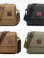 cheap Men&#039;s Bags-Men&#039;s Crossbody Bag Messenger Bag Canvas Outdoor Daily Lightweight Durable Solid Color Black Army Green Khaki
