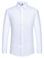 baratos Camisas Vestido-Homens Saia Tecido Decote Quadrado Preto Branco Azul Marinha Azul Cinzento Casamento Ao ar livre Manga Longa Botão para baixo Roupa Algodão Moda Casual Respirável Confortável