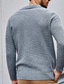 cheap Men&#039;s Cardigan Sweater-Men&#039;s Sweater Cardigan Sweater Sweater Jacket Ribbed Knit Cropped Button Knitted Plain V Neck Streetwear Stylish Outdoor Daily Wear Clothing Apparel Fall &amp; Winter Black White S M L