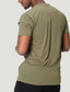 abordables Camisetas casuales de hombre-Hombre Camiseta Tee Plano Escote en Pico Calle Diario Mangas cortas Ropa Básico Casual Ajuste limpio