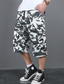 cheap Cargo Shorts-Men&#039;s Cargo Shorts Capri shorts Capri Pants Hiking Shorts Elastic Waist Leg Drawstring Multi Pocket Plain Comfort Wearable Calf-Length Daily Going out Streetwear 100% Cotton Classic Style Yellow