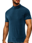 ieftine Tricouri casual pentru bărbați-Bărbați Tricou Cămașă cu gât Simplu Gât Înalt Vacanță Ieșire Manșon scurt Îmbrăcăminte Stilat Contemporan modern Confortabili