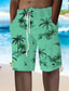 abordables Bermudas estilo casual-Hombre Pantalón corto Pantalones cortos de verano Pantalones cortos de playa Correa Cintura elástica Impresión 3D Graphic Árbol de coco Transpirable Suave Corto Casual Diario Festivos Ropa de calle