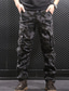 billige Cargobukser-Herre Cargo-bukser Bukser Multi lomme Lige ben Camouflage Komfort Påførelig Afslappet Daglig I-byen-tøj 100 % bomuld Sport Stilfuld Sort Blå