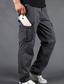 cheap Cargo Pants-Men&#039;s Cargo Pants Trousers Leg Drawstring 6 Pocket Plain Comfort Outdoor Daily Going out 100% Cotton Fashion Streetwear Grass Green Black