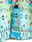 abordables Camisas hawaianas-Hombre Camisa camisa hawaiana Tribal Estampados Cosecha Cuello Vuelto Azul Marino Azul cielo Naranja Arco Iris Café Calle Casual Mangas cortas Abotonar Estampado Ropa Tropical Moda Hawaiano Design