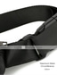 preiswerte Taschen für Herren-Herren Hüfttasche Nappaleder Rindsleder Täglich Reißverschluss Feste Farbe Schwarz