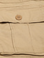 tanie Bojówki-Męskie Spodnie cargo Spodnie Multi Pocket Prosta noga Równina Komfort Zdatny do noszenia Codzienny Wyjściowe Streetwear 100% bawełna Sport Elegancki Szarozielony Zielony trawiasty
