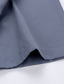 abordables Chemises Habillées-Homme Chemise Plein Col Carré Noir Blanche bleu marine Bleu Gris Mariage Extérieur manche longue Bouton bas Vêtement Tenue Coton Mode Casual Respirable Confortable