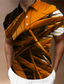 billiga Grafisk polo-Herr POLO Shirt Golftröja Grafiska tryck Geometri Nedvikt Gul Rubinrött Blå Purpur Orange Utomhus Gata Kort ärm Button-Down Mönster Kläder Mode Designer Ledigt Mjukt
