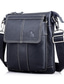 levne Pánské tašky-Pánské Crossbody kabelka Messenger taška Kůže Nappa Denní Zip Pevná barva Černá Hnědá