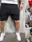 cheap Chino Shorts-Men&#039;s Athletic Shorts Active Shorts Sweat Shorts Pocket Drawstring Solid Colored Comfort Wearable Knee Length Outdoor Daily Streetwear Casual Black Red Micro-elastic