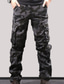 ieftine Pantaloni Cargo-Bărbați Pantaloni Cargo Pantaloni Legătura trasată 8 Buzunar Imprimeu Culoare Camuflaj Confort În aer liber Zilnic Ieșire 100% Bumbac Modă Șic Stradă Negru Verde Militar