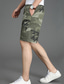 billige Cargoshorts-Herre Shorts med lommer Shorts Multi lomme Lige ben Camouflage Komfort Påførelig Knælængde udendørs Daglig 100 % bomuld Sport Stilfuld Gul militærgrøn