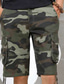 cheap Cargo Shorts-Men&#039;s Cargo Shorts Shorts Hiking Shorts Leg Drawstring 6 Pocket Print Camouflage Comfort Outdoor Daily Going out Cotton Blend Fashion Streetwear Black Army Green