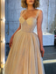 abordables Robes de bal de promo-Robe de bal robes de bal corsets invité de mariage fête de mariage longueur cheville sans manches bretelles spaghetti tulle avec paillettes sequins 2025