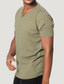tanie Męskie koszulki casual-Męskie Podkoszulek Koszulki Równina W serek Ulica Codzienny Krótkie rękawy Odzież Podstawowy Codzienny Czyste dopasowanie