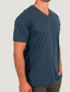 abordables T-shirts décontractés pour hommes-Homme T shirt Tee Tee Plein Col V Plein Air du quotidien Manches courtes Vêtement Tenue basique Décontractées Ajustement propre