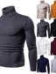ieftine pulover pentru bărbați-Bărbați Pulover pulover Striat Tricotat Tricotat Simplu Guler Pe Gât Stilat Păstrați-vă cald Vacanță Ieșire Îmbrăcăminte Iarnă Toamnă Negru Alb M L XL