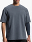 ieftine Tricouri casual pentru bărbați-Bărbați Tricou Cămașă supradimensionată Simplu Stil Nautic Îmbrăcăminte Atletică Vacanță Manșon scurt Îmbrăcăminte Șic Stradă Stilat Stil Clasic