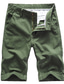 abordables pantalones cortos chinos para hombre-Hombre Pantalones cortos chinos Bermudas pantalones cortos de trabajo Bolsillo Plano Comodidad Exterior Diario Noche Moda Ropa de calle Verde Ejército Rojo
