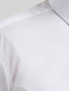 levne Košile k obleku-Pánské Košile k obleku Neželezná košile Bílá Světle modrá Dlouhý rukáv Bez vzoru Hranatý Jaro &amp; podzim Svatební Venkovní Oblečení Tlačítko dolů