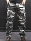 abordables Pantalons Cargo-Homme Pantalon Cargo Pantalon Multi poche Jambe droite Camouflage Confort Vestimentaire Casual du quotidien Sortie 100% Coton Sportif mode Noir Bleu