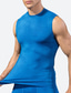 ieftine Tricouri de Sală-Bărbați Bluză Vest Top Sub Cămașă Cămașă musculară Cămăși care absorb umezeala Șarpe Print Stil Nautic Îmbrăcăminte Atletică Vacanță Fără manșon Îmbrăcăminte Sport Modă Șic Stradă