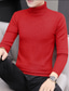 ieftine pulover pentru bărbați-Bărbați Pulover Pulover pulover Striat Tricotat Tricotat Simplu Mock Gât Stilat Casual Purtare Zilnică Vacanță Îmbrăcăminte Primăvara &amp; toamnă Negru Alb M L XL