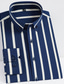 Χαμηλού Κόστους Επίσημα πουκάμισα-Ανδρικά Επίσημο Πουκάμισο Ριγέ Τετράγωνη Λαιμόκοψη Μαύρο / Άσπρο Γαλάζιο Μαύρο Λευκό Κίτρινο Γάμου ΕΞΩΤΕΡΙΚΟΥ ΧΩΡΟΥ Μακρυμάνικο Κουμπί-Κάτω Ρούχα Μοντέρνα Καθημερινό Αναπνέει Άνετο
