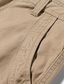 cheap Men&#039;s Shorts-Men&#039;s Cargo Shorts Shorts Bermuda shorts Work Shorts Hiking Shorts Zipper Plain Comfort Knee Length Outdoor Daily Going out 100% Cotton Fashion Streetwear Black Army Green