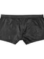 abordables Bermudas estilo casual-Hombre Pantalones cortos casuales Pantalones cortos de piel sintética Color sólido Comodidad Suave Hogar Casual Ropa de Fiesta Sensual Negro