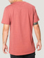Χαμηλού Κόστους Ανδρικά μπλουζάκια casual-Ανδρικά Μπλουζάκι Κοντομάνικα Σκέτο Λαιμόκοψη V Δρόμος Καθημερινά Κοντομάνικο Ρούχα Βασικό Καθημερινό Clean Fit