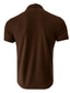 tanie Męskie koszulki casual-Męskie Podkoszulek Koszula z golfem Równina Wysoki Urlop Wyjściowe Krótki rękaw Odzież Elegancki Współczesny współczesny Wygoda