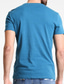 abordables T-shirts décontractés pour hommes-Homme T shirt Tee Plein 100% Coton Col Ras du Cou Plein Air Vacances Manches courtes Vêtement Tenue 100% Coton Design basique Moderne contemporain