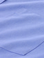 abordables Camisas de vestir-Hombre Camisa para Vestido Diseño Otoño Primavera Manga Larga Bleu Ciel Verde Claro Azul Piscina Plano Noche Casual Diario Ropa Abotonar