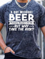 cheap Men&#039;s Casual T-shirts-Men&#039;s T shirt Tee Graphic Tee 100% Cotton Acid Wash Shirt Graphic Beer Crew Neck Hot Stamping Daily Wear Vacation Short Sleeve Print Clothing Apparel Sport Designer Casual