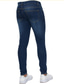 billige afslappede bukser-Herre Jeans Skinny Bukser Denim bukser Lomme Ensfarvet Komfort Påførelig udendørs Daglig Stilfuld Afslappet Tynde Sort Mørkeblå Elastisk