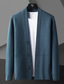 Χαμηλού Κόστους ανδρικό πουλόβερ ζακέτα-Ανδρικά Πουλόβερ Πουλόβερ ζακέτα Κοτλέ Πλέκω Χιτώνας Κουμπί Πλεκτό Σκέτο Λαιμόκοψη V Στυλάτο Κλασσικό Καθημερινά Ρούχα Streetwear Ρούχα Άνοιξη &amp; Χειμώνας Μαύρο Σκούρο γκρι M L XL