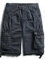 abordables Shorts Cargo-Homme Short Cargo Short Cordon de jambe 6 poches Plein Confort Extérieur du quotidien Sortie Mélange de Coton Mode Vêtement de rue Noir Bleu