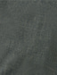 billige mænds fritidsskjorter-herreskjorte ensfarvet standerkrave street casual button-down korte ærmer toppe afslappet mode behagelig sort lysegrøn kaki/sommer skjorter