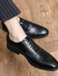 cheap Men&#039;s Oxfords-Men&#039;s Loafers &amp; Slip-Ons Leather Loafers Business Casual Daily Walking Shoes PU Warm Booties / Ankle Boots Dark Brown Black Fall Spring