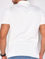 tanie klasyczna koszulka polo-Męskie Koszulka polo Koszula golfowa Kołnierz polo Lato Krótki rękaw Wino Czarny Biały Równina Na zewnątrz Codzienny Odzież